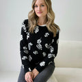 Sanctuary All Day Long Sweater in Black Rose Pop-132 - Sweaters S/S (Dec - May)-Little Bird Boutique