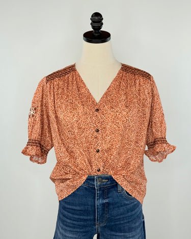 Dear John Ria Top in Wheatfield-111 - Woven Top F/W (June- Nov)-Little Bird Boutique