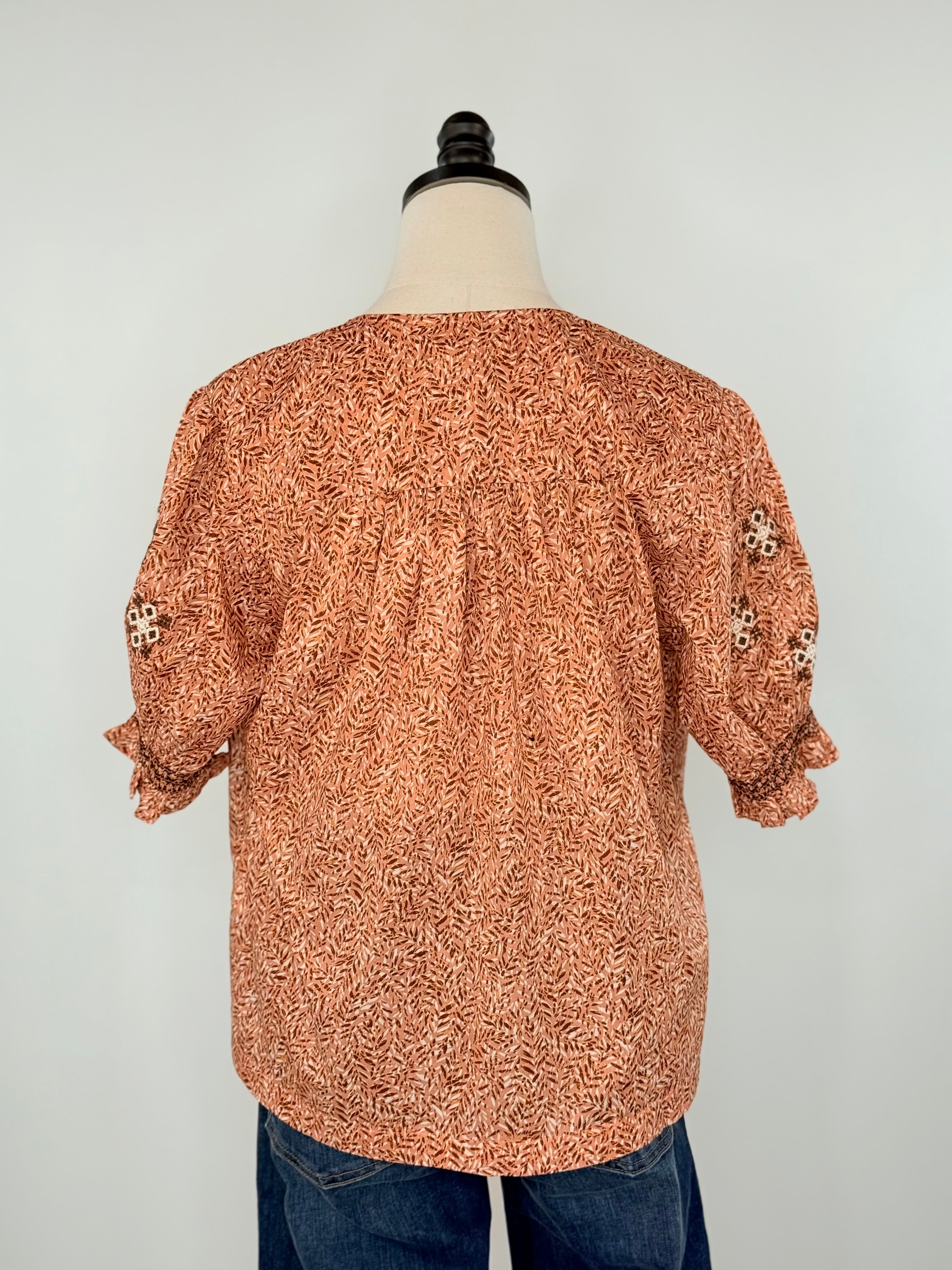 Dear John Ria Top in Wheatfield-111 - Woven Top F/W (June- Nov)-Little Bird Boutique
