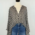 Dear John Racquel Top in White Cap Grey-111 - Woven Top F/W (June- Nov)-Little Bird Boutique