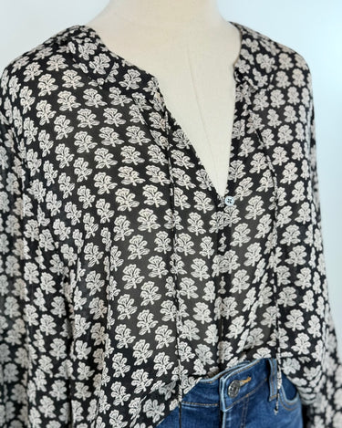 Dear John Racquel Top in White Cap Grey-111 - Woven Top F/W (June- Nov)-Little Bird Boutique