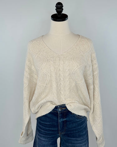 Dear John Lexi Sweater in Oatmeal-131 - Sweaters F/W (June - Nov)-Little Bird Boutique
