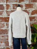 Splendid Katie Bobble Zip Up Sweater in Oat-130 Sweaters-Little Bird Boutique