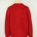 Dex Cardigan Sweater in Candy Red Melange-133 - Sweaters (Holiday)-Little Bird Boutique