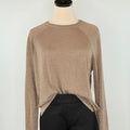 Dex Sparkle Sweater in Taupe Shimmer-133 - Sweaters (Holiday)-Little Bird Boutique