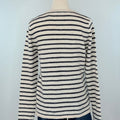 Asher Sweater in Navy and Cream Stripe-131 - Sweaters F/W (June - Nov)-Little Bird Boutique