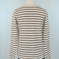 Asher Sweater in Copper and Taupe Stripe-131 - Sweaters F/W (June - Nov)-Little Bird Boutique
