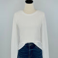 Sanctuary Textured Tee in Chalk-121 - Jersey Tops F/W (June - Nov)-Little Bird Boutique