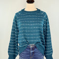 Brooks Sweater in Teal-133 - Sweaters (Holiday)-Little Bird Boutique