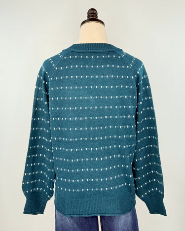 Brooks Sweater in Teal-133 - Sweaters (Holiday)-Little Bird Boutique