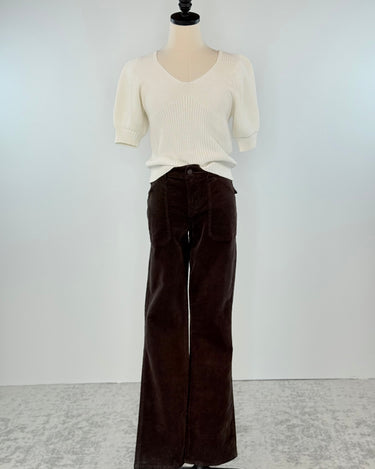 Sanctuary Hayden Corduroy Bootcut Pants in Semi Sweet-220 Pants-Little Bird Boutique