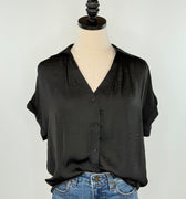 Sullivan Top in Black-111 - Woven Top F/W (June- Nov)-Little Bird Boutique