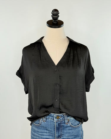 Sullivan Top in Black-111 - Woven Top F/W (June- Nov)-Little Bird Boutique