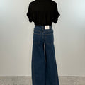 Oat Mid Rise Side Panel Denim in Glow Dark-210 Denim-Little Bird Boutique