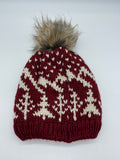 Winter Pom Hat in Burgundy-311 Fashion Accessories-Little Bird Boutique