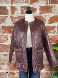 Dex Quilted Puffer Coat in Bordeaux-141 Outerwear Coats & Jackets-Little Bird Boutique