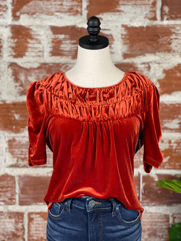 Another Love Rani Top in Velvet Brick