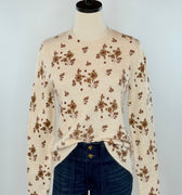 Ashford Sweater in Flower Print-131 - Sweaters F/W (June - Nov)-Little Bird Boutique