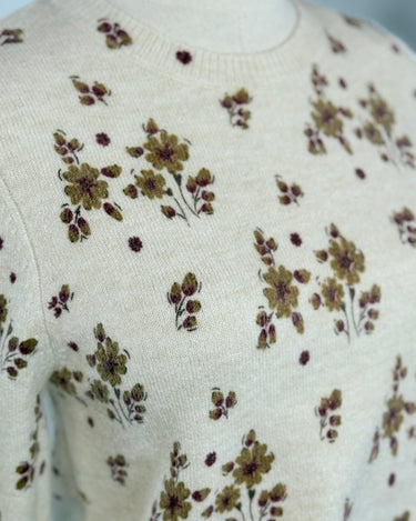 Ashford Sweater in Flower Print-131 - Sweaters F/W (June - Nov)-Little Bird Boutique
