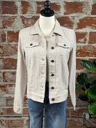 Kennedy Linen Jacket in Earth Grey-141 Outerwear Coats & Jackets-Little Bird Boutique