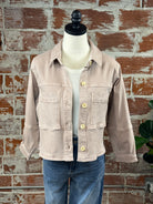 Dear John Jacket in Rose-141 Outerwear Coats & Jackets-Little Bird Boutique