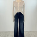 Liverpool Wide Leg Trouser Jean in Summit Lake-210 Denim-Little Bird Boutique
