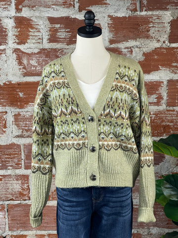 Steve Madden Raegan Sweater in Sage Multi