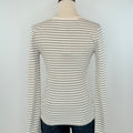 Z Supply Stella Stripe Henley in Crystal-121 - Jersey Tops F/W (June - Nov)-Little Bird Boutique