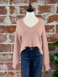 Sparkle Sweater in Rose Gold-130 Sweaters-Little Bird Boutique