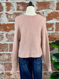 Sparkle Sweater in Rose Gold-130 Sweaters-Little Bird Boutique