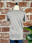 Crew Neck Slub T-Shirt in Earth Gray-121 - Jersey Tops F/W (July - Dec)-Little Bird Boutique