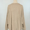 Apricot Honeycomb Pleat Back Top in Oatmeal-111 - Woven Top F/W (June- Nov)-Little Bird Boutique