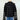 OAT NYC Knit Hoodie Jacket in Black with White Stripes-142 Sweatshirts & Hoodies-Little Bird Boutique