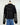 OAT NYC Knit Hoodie Jacket in Black with White Stripes-142 Sweatshirts & Hoodies-Little Bird Boutique