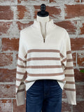Thread & Supply Pullover Sweater in Cream and Tan-130 Sweaters-Little Bird Boutique