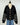 OAT NYC Knit Hoodie Jacket in Black with White Stripes-142 Sweatshirts & Hoodies-Little Bird Boutique