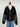OAT NYC Knit Hoodie Jacket in Black with White Stripes-142 Sweatshirts & Hoodies-Little Bird Boutique