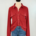 Thread & Supply Cassian Shirt in Crimson Heather-111 - Woven Top F/W (June- Nov)-Little Bird Boutique