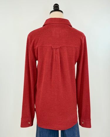 Thread & Supply Cassian Shirt in Crimson Heather-111 - Woven Top F/W (June- Nov)-Little Bird Boutique