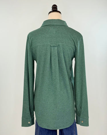 Thread & Supply Cassian Shirt in Pine Heather-111 - Woven Top F/W (June- Nov)-Little Bird Boutique
