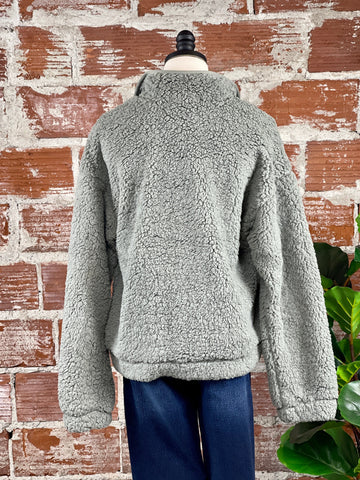 Thread & Supply Sherpa Pullover in Sage