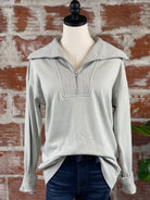 Thread & Supply Monique Top in Sage Green-142 Sweatshirts & Hoodies-Little Bird Boutique