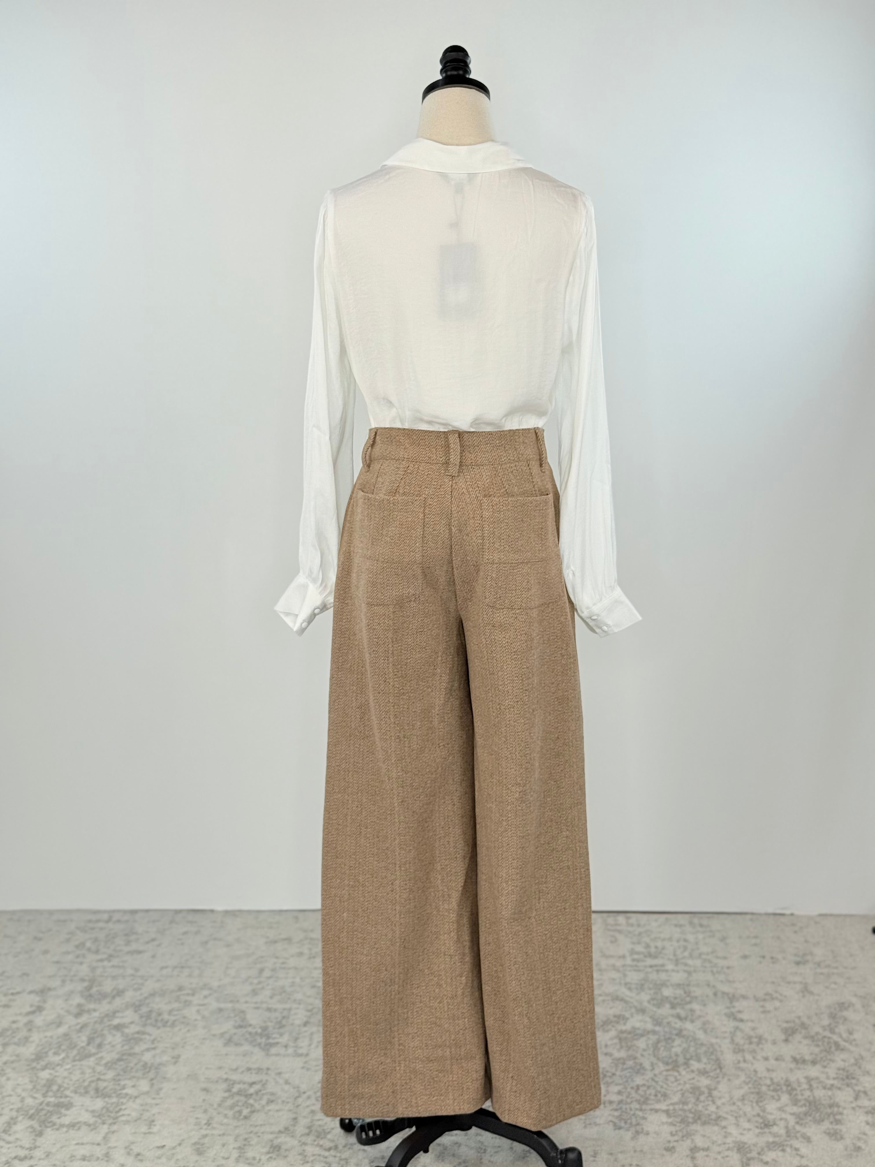 Wit and Wisdom Whitney Skyrise Trouser in Peanut Butter Mutli-220 Pants-Little Bird Boutique