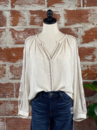 Lovestitch Riley Embroidered Peasant Top-112 - Woven Top S/S (Jan - June)-Little Bird Boutique