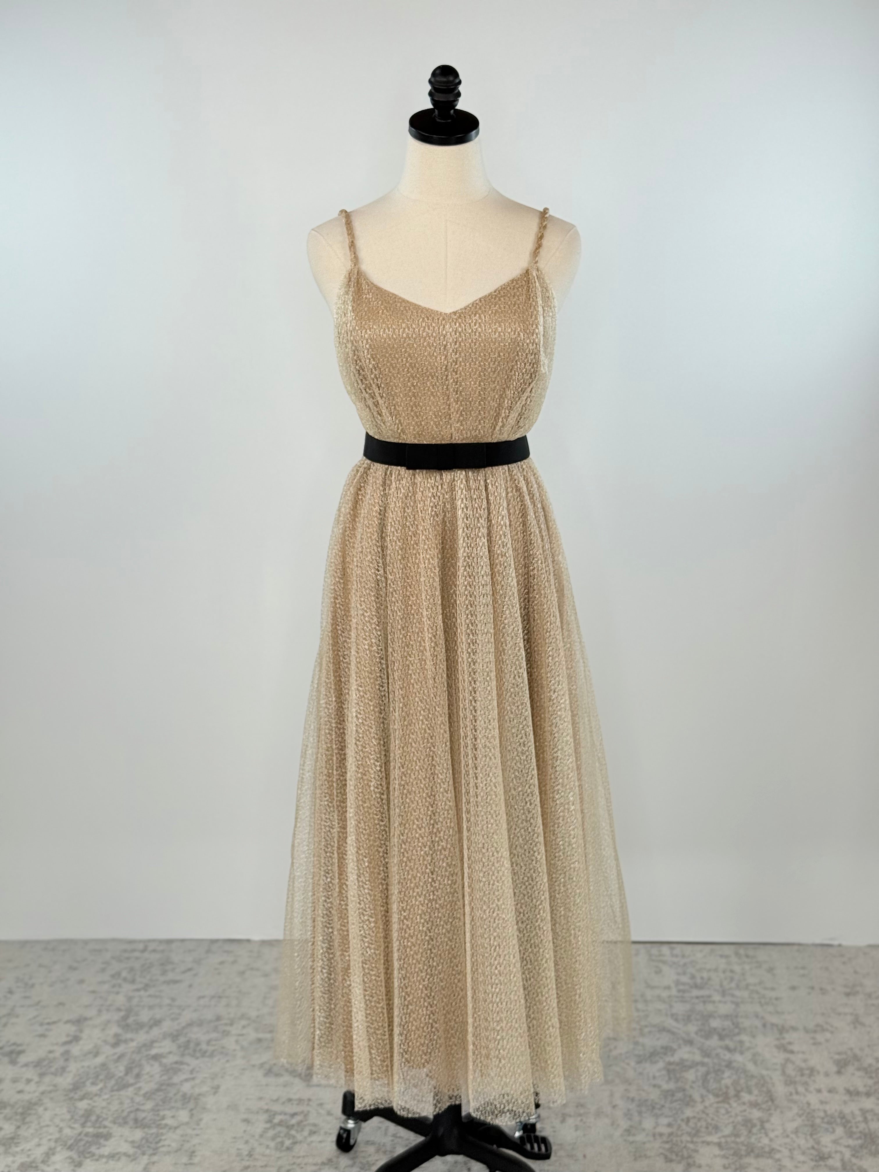 Bella Dress in Champagne-152 Dresses - Long-Little Bird Boutique