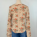 Cora Floral Waffle Knit Top in Praline