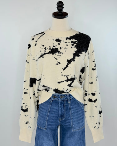 Kerisma Carrara Sweater in Ecru and Black-131 - Sweaters F/W (June - Nov)-Little Bird Boutique