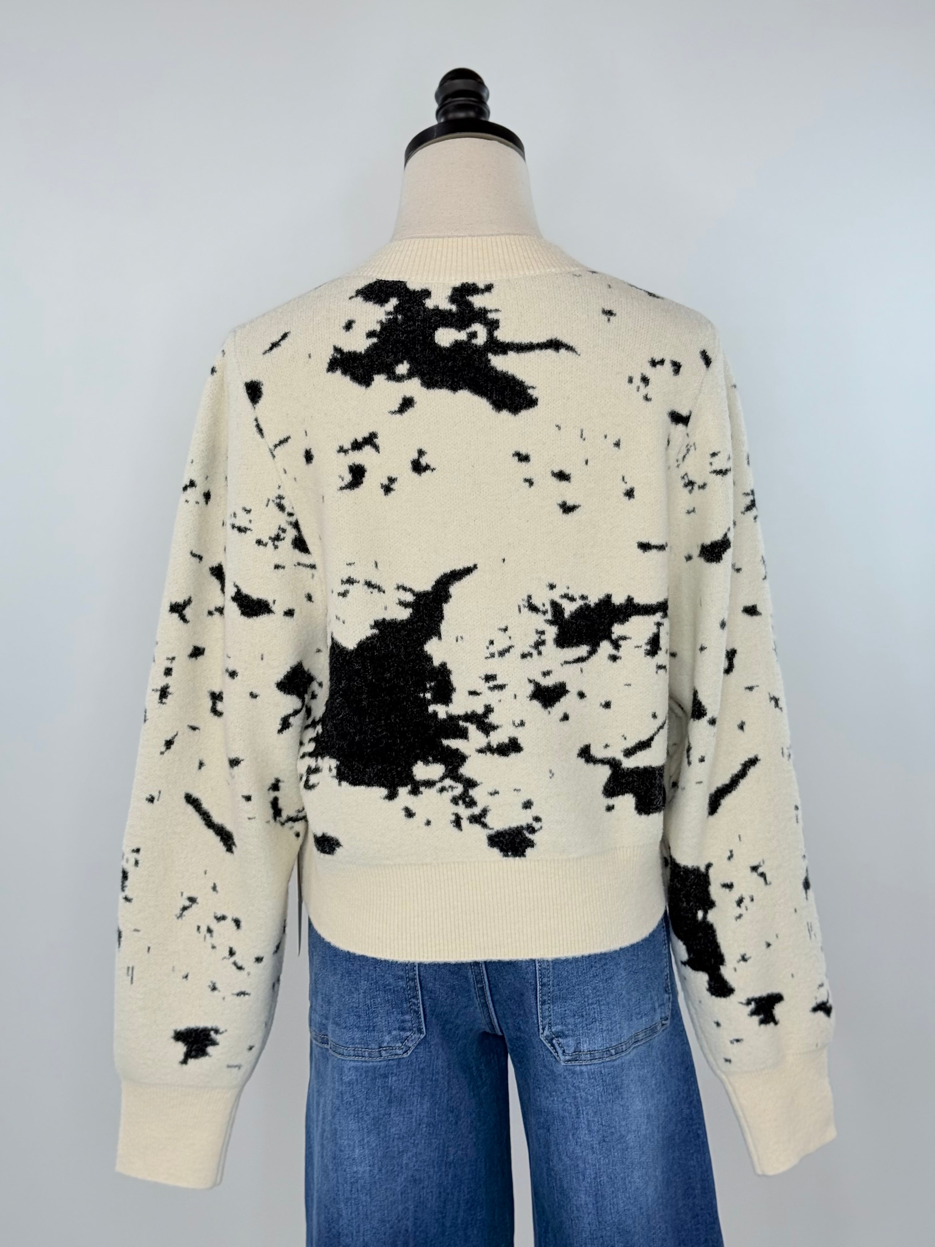 Kerisma Carrara Sweater in Ecru and Black-131 - Sweaters F/W (June - Nov)-Little Bird Boutique