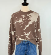 Kerisma Carrara Sweater in Brown and Ecru-131 - Sweaters F/W (June - Nov)-Little Bird Boutique