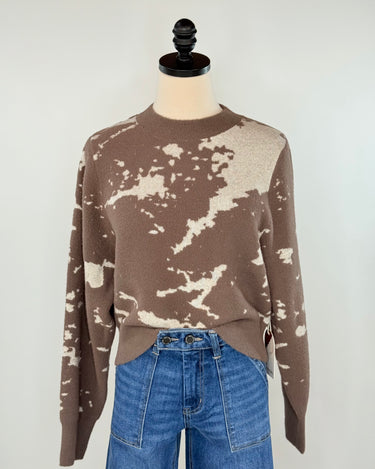 Kerisma Carrara Sweater in Brown and Ecru-131 - Sweaters F/W (June - Nov)-Little Bird Boutique